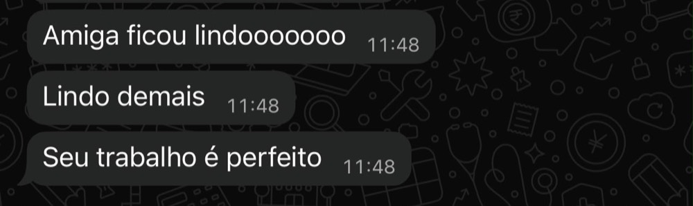 Depoimento 6 de cliente sobre o trabalho da Eduarda Nunes