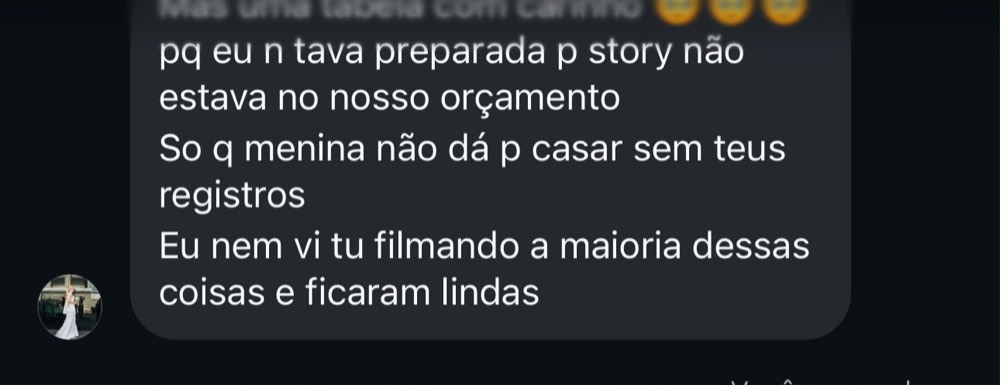 Depoimento 9 de cliente sobre o trabalho da Eduarda Nunes
